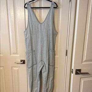 We The Free Light Blue Jumpsuit